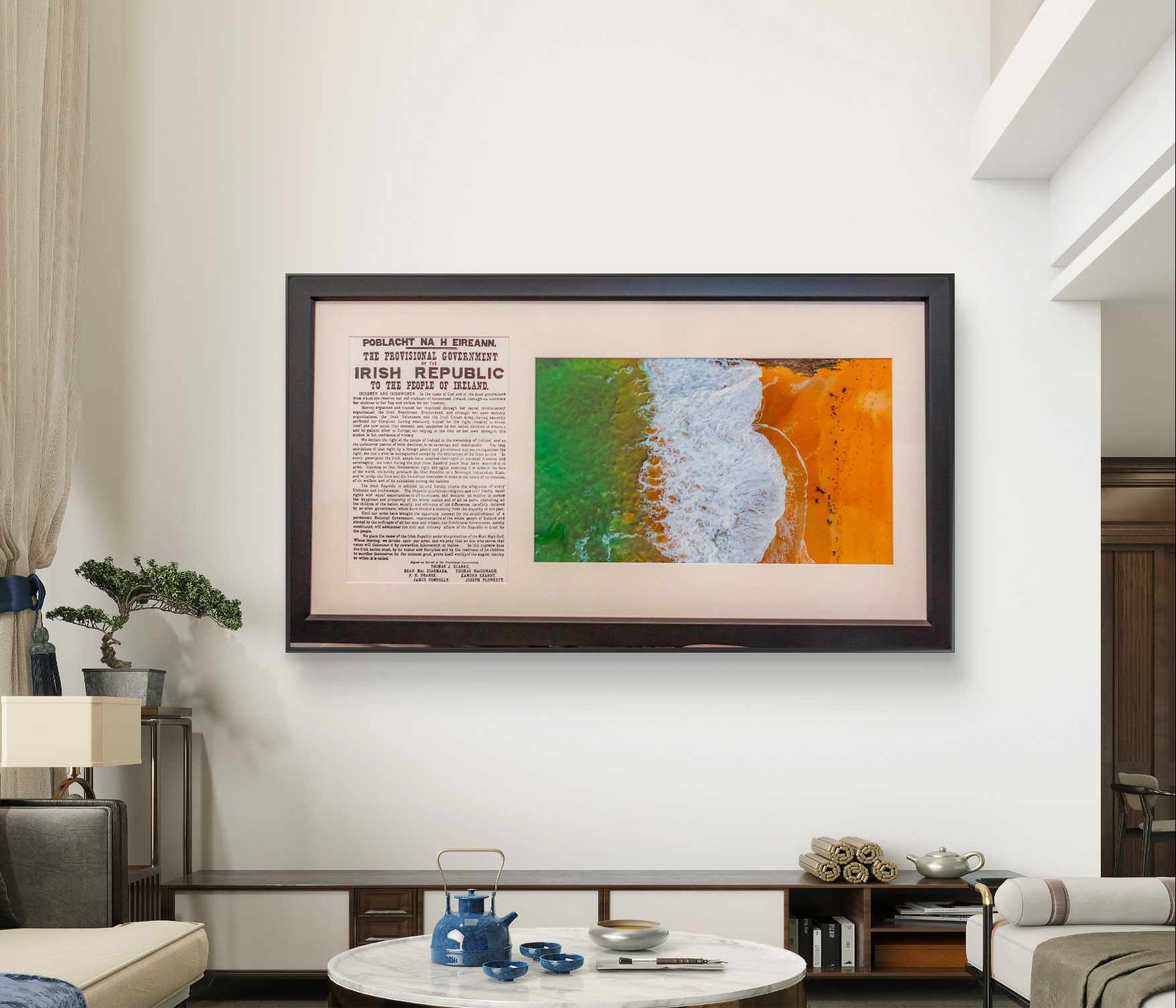 Proclamation and Tricolour at Murder Hole beach 2024 - Image 6